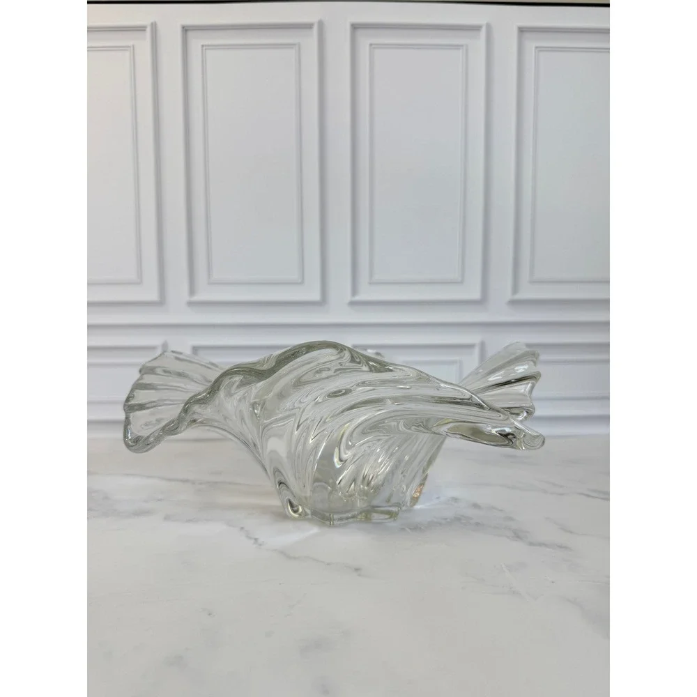 Mikasa Belle Epoque Crystal Swirled Ruffled 10.5